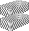 2 Pack Tall 6x3FT Corrugated Galvanized Steel Raised Garden Bed Outdoor, Metal Above Ground Garden Bed for Vegetables and Flowers, Raised Beds for Gardening