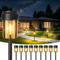 Solar Pathway Lights Outdoor, IP65 Waterproof Solar Powered Garden Lights, Auto On/Off Outdoor Light for Yard Lawn Garden Patio Walkway Driveway Landscape Lighting (10 Pack)