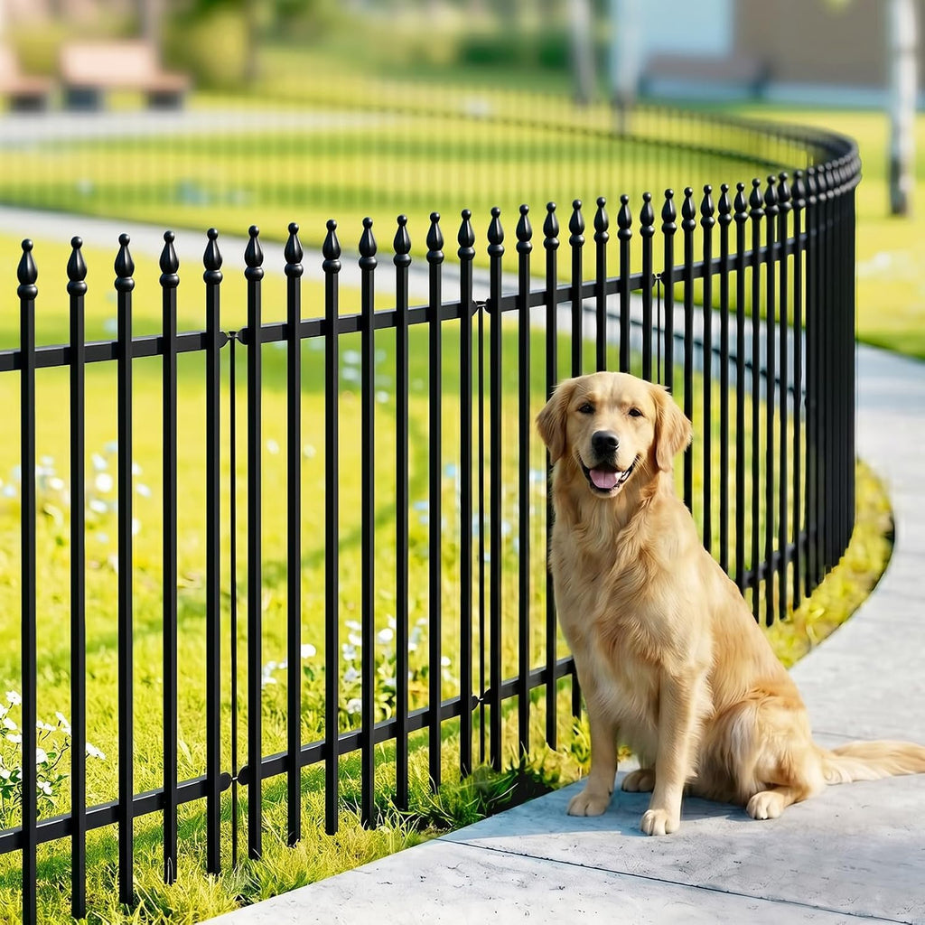 thealyn 36"h x 28"w metal garden fence, no, main product view