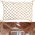 hemp rope net (6ftx12ft) heavy duty natural jute, main product view
