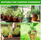 LemonRoad 4 Pcs Self Watering Terracotta Globes 11.5oz Large Ollas Plant Watering Globes Planter Insert Spike Pot Clay Planter Irrigation Device for Outdoor Indoor Easy to Refill Plant Lover Gift
