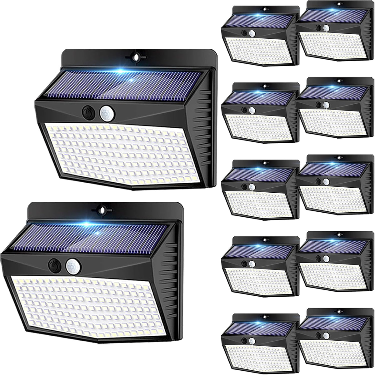 peasur solar motion sensor outdoor light 12pack, 138, main product view