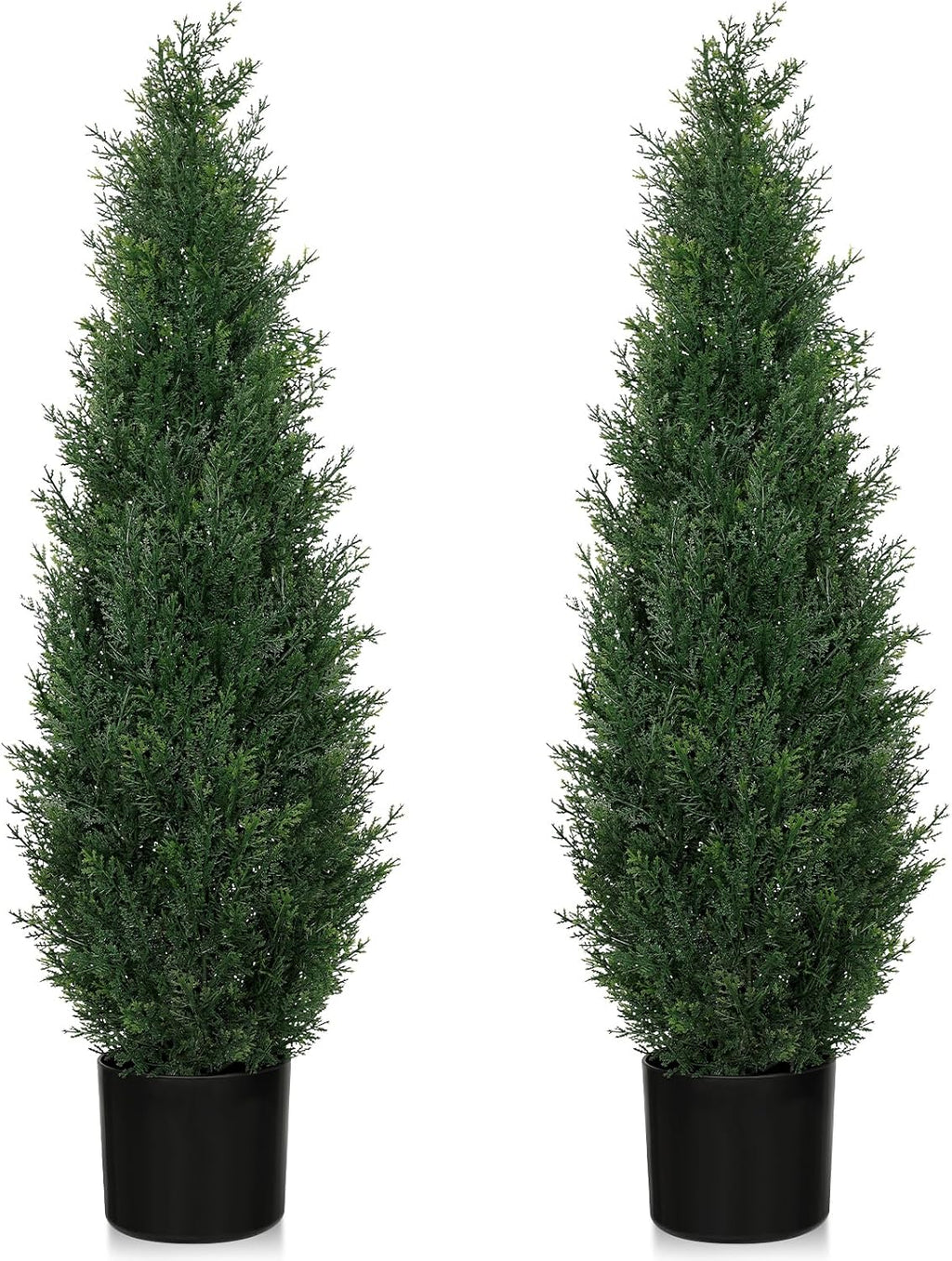 3ft artificial cedar topiary trees for outdoors, uv, main product view