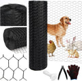 black 19ga chicken wire 48inx150ft, chicken wire fencing, main product view