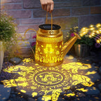 Solar Lanterns Outdoor Garden Decor, Mothers Day Gifts for Women Mom Grandma Birthday, Large Frog Hanging Watering Can with Shepherd Hook, Waterproof Garden Lights for Outdoor Yard Christma Gifts
