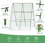55" H x 36" W Cucumber Trellis for Raised Bed Garden, Cucumber Trelli for Climbing Plants Outdoor，A-Frame Vegetable Grow Supports, Tomato Plant Support for Tomato Squash Zucchini (1PC)