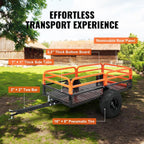 vevor atv utv trailer tow behind dump cart, package contents