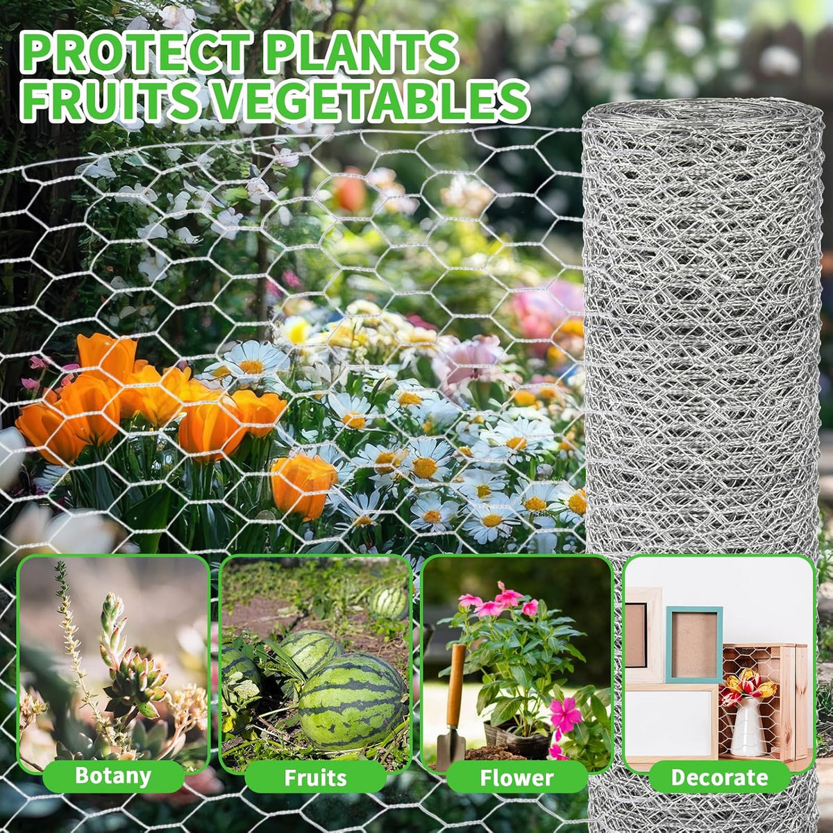 chicken wire 16 x 1200 inches,chicken wire fencing showing dimensions