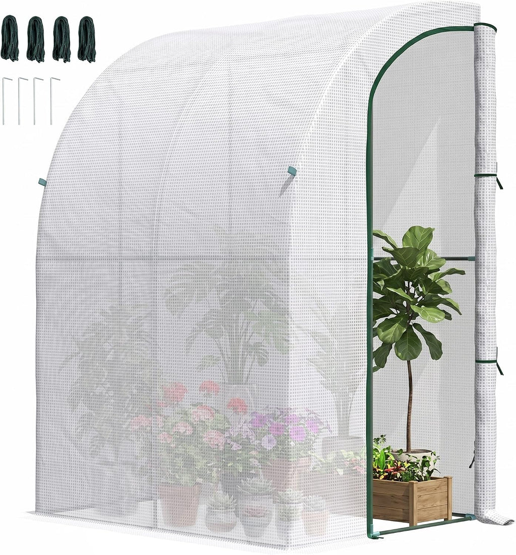 outsunny 5' x 4' x 7' outdoor lean, main product view