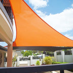 E&K Sunrise 10' x 10' x 10' Sun Shade Sail Triangle Canopy Shade Cover UV Block for Patio Backyard Garden Outdoor (Orange)