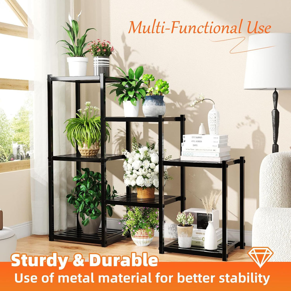 simple trending plant stand indoor outdoor, heavy duty shown in use