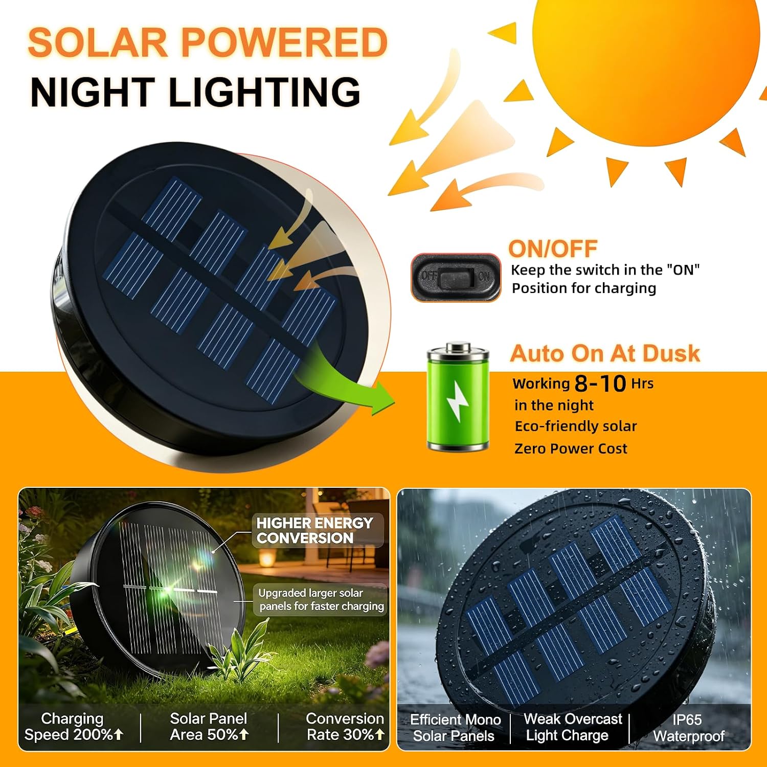 Solar Hanging Lights Outside,Outdoor Lanterns Waterproof Garden Mom Gifts | 20×7.9In Bronze Metal ,Individual Hang,Crackle Glass,8-10Hrs,Patio Tree Decor,Yard Decorations,Wall Art,Vintage Gift for Mom
