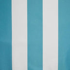 Exclusive Home Canopy Stripe Indoor/Outdoor Grommet Top Curtain Panel, 54"x84", Teal / White, Set of 2