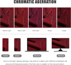 BONZER Wide Waterproof Outdoor Curtains for Patio Heavy Privacy Light Filtering Grommet Outside Curtains for Porch, Pergola, Gazebo, 1 Panel, 110W x 108L inch, Red