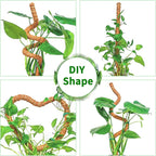 2 Pack 39 Inch Moss Pole Monstera Plant Support, Coir Moss Poles for Climbing Indoor Plants, Bendable Plant Stake Trellis for Potted Plant, Pothos, Philodendron