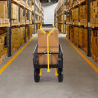 vevor 500lbs steel garden cart heavy duty metal, front angle view