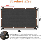 Shade Cloth - 70-90% Sunblock Net for Garden Patio,Shade Sails for Plants Greenhouse Outdoor Pergola Lawn Sun Shade Cloths for Kennel Chicken Coop Easier to Hang Shade Net Cover