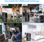 tosot 9,700btu (5,000 btu sacc) portable air conditioner, front angle view