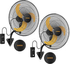 cammoo 18 inch wall mount fan oscillating, 600d, main product view