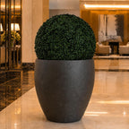 artificial boxwood topiary balls for outdoor decor showing dimensions
