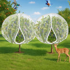 large 10x10ft fruit tree netting with zipper drawstring, main product view