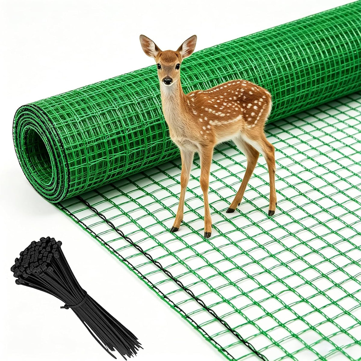 6.6x100ft plastic mesh fencing, 0.4in mesh deer fence, main product view