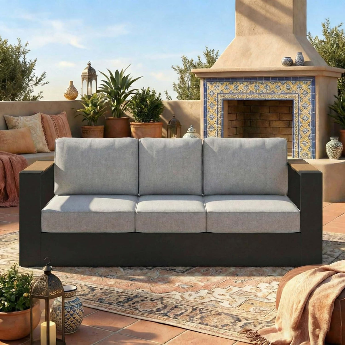 layinsun 1 pieces aluminum patio furniture set, main product view