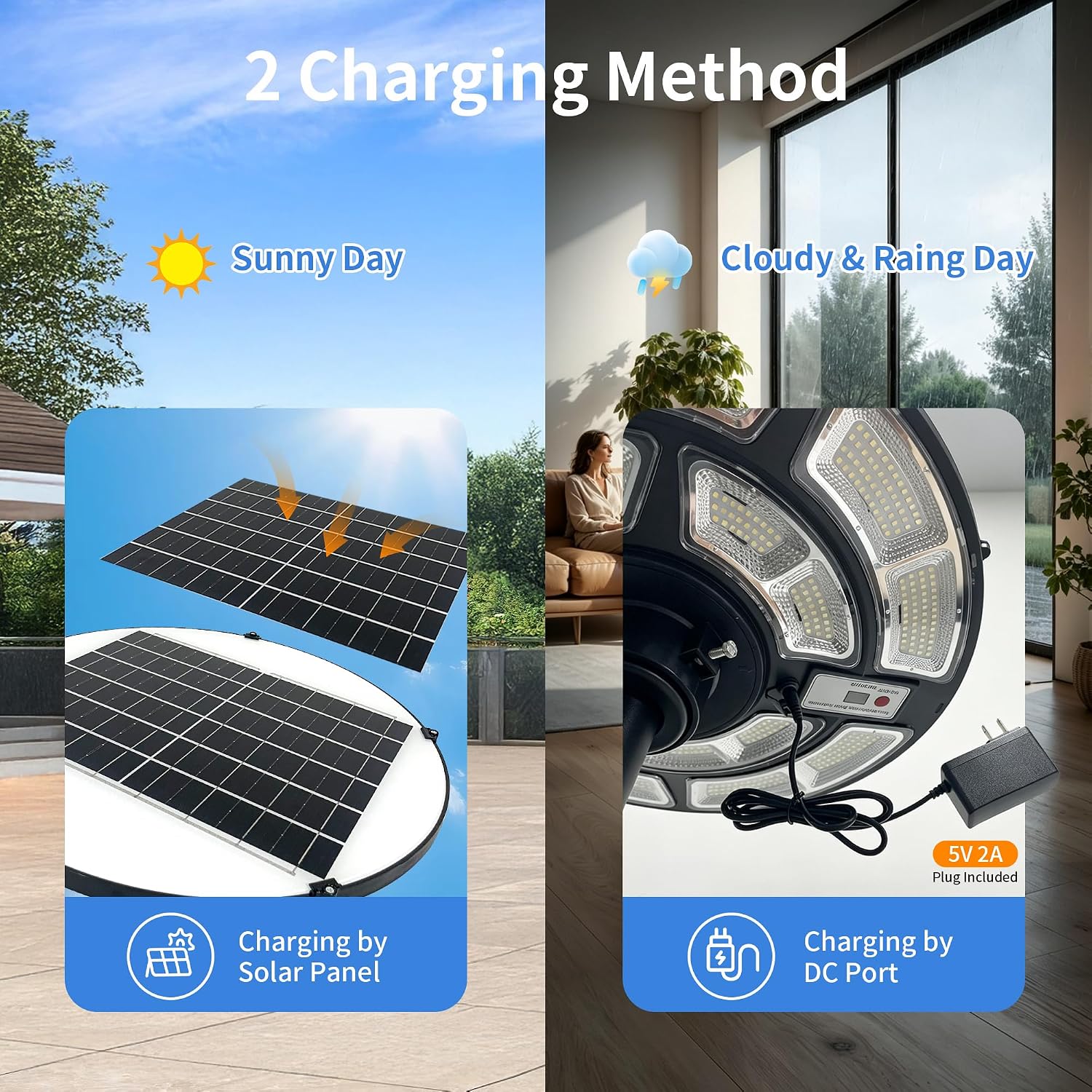 16.5" Outdoor Solar Lamp Post Light with 10ft Pole & 0.2" Thick Flange Base | 692 LED, IP65 Waterproof, Dusk to Dawn, DC Backup Charging & Remote, Motion Sensor for Security