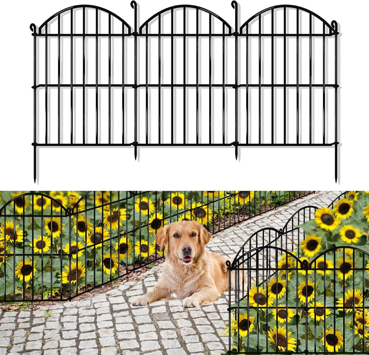 32 panels garden fence, 34ft x 23in animal, main product view