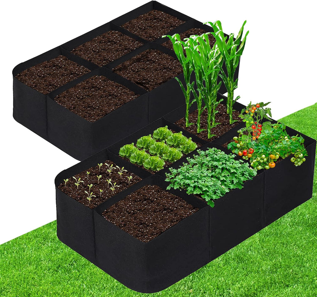 cjgq fabric raised garden bed 4x2x1ft garden grow, main product view