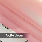 SpaceDresser Waterproof Outdoor Sheer Curtains for Patio - 2 Panels Rod Pocket Indoor Voile Sheer Curtain for Living Room,100W x 108L inch, Blush