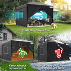 Quictent Privacy 8x8 Pop up Canopy Tent with Sidewalls and Roll-up Ventilated Windows, One Person Easy Setup, Outdoor Commercial Gazebo Shelter Enclosed Waterproof, Bonus 4 Sandbags