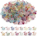 160 Pcs Mini Glitter Resin Ducks Non-Glow, 16 Colors Tiny Ducks to Hide Small Plastic Ducks Little Ducks for Fairy Garden Aquarium Micro Landscape Desk Decor DIY Crafts