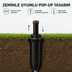 Rain Bird US-412 Uni-Spray Body w/12' Van Adjustable 0-360 Degree Nozzle 4" Pop-Up RainBird US412