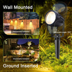 Low Voltage Landscape Lighting 6 Pack, 12V LED Outdoor Landscape Spotlights Outside Graden Pathway Lights, Plug in Spot Lights with Waterproof Transformer for House Yard Flag Tree Lawn Decor