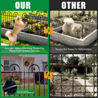 garden fence animal barrier - 5 panels, 13, side view