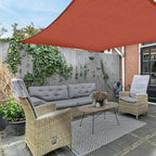 AsterOutdoor Sun Shade Sail Rectangle 6' x 10' UV Block Canopy for Patio Backyard Lawn Garden Outdoor Activities, Terra