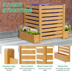 docred air conditioner fence, wood decorative fences with, package contents