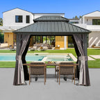 domi 8x10 outdoor hardtop gazebo, metal gazebo for, main product view