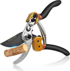 Professional Pruning Shears, Bypass Pruners | Japanese SK5 Steel Blades, Heavy Duty Garden Clippers for Branch Cutting, Bonsai, and Gardening