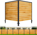 2 panels no dig wood privacy screen, 42", main product view