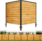 2 panels no dig wood privacy screen, 42", main product view
