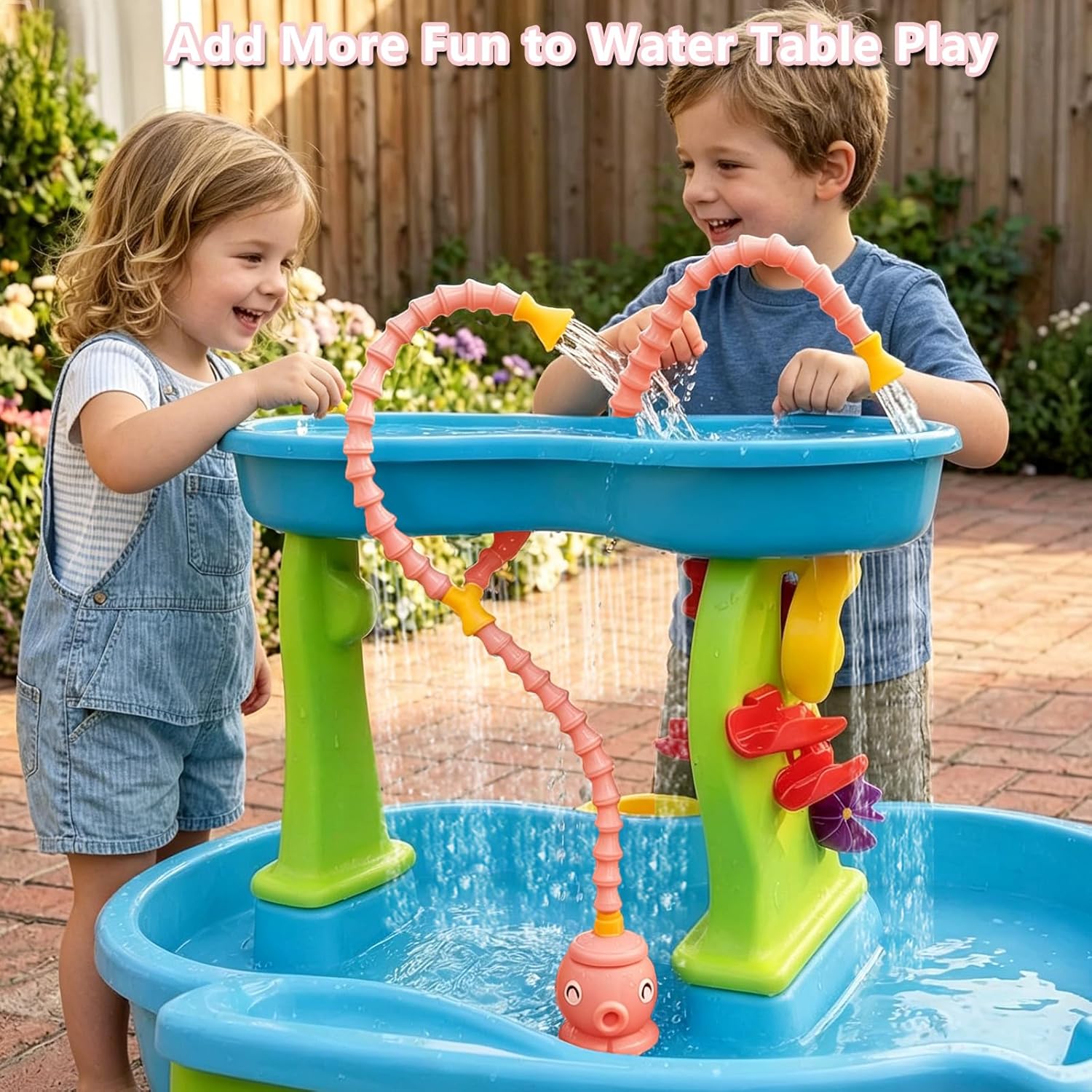 Rechargeable Water Table Pump with Huge Water Output,Water Flow Rate up to 8L/min (2.11 GPM),Kids Sand Water Play Pump,Octopus-Shaped Design,Suitable for Most Water Table on the Market