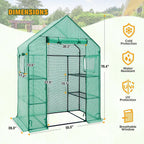 coos bay walk in mini greenhouse with windows, package contents