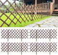 shoplala decorative wooden garden fence (4 pack, 24ft, main product view