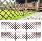shoplala decorative wooden garden fence (4 pack, 24ft, main product view