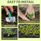 6.5 ft garden weed barrier landscape fabric with, close-up detail