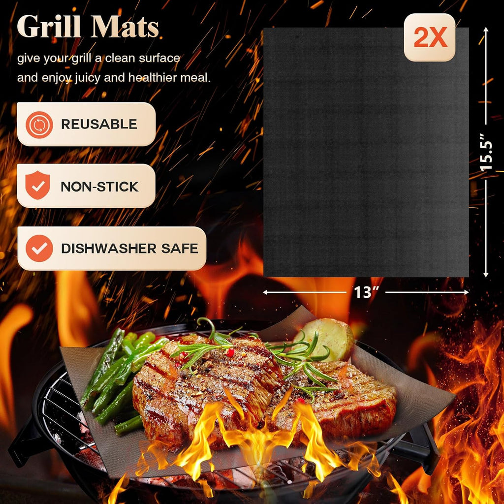 romanticist 26pcs grilling gifts for men, dad gifts showing dimensions