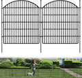 16 panels decorative garden metal fence, 33in (h), main product view