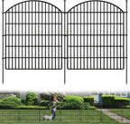 16 panels decorative garden metal fence, 33in (h), main product view